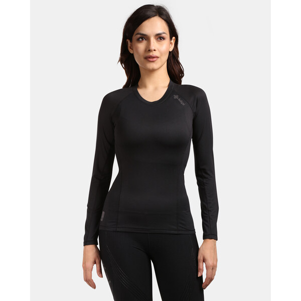 Dámske funkčné tričko s dlhým rukávom Kilpi SPOLETO-W čierna 51288874