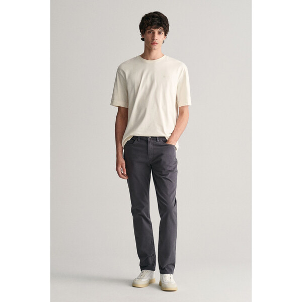DŽÍNSY GANT SLIM DESERT JEANS ANTRACITE 48836842