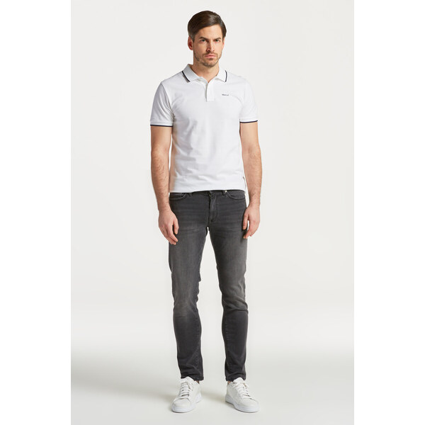 DŽÍNSY GANT EXTRA SLIM ACTIVE REC BLK JEANS BLACK WORN IN 49041256