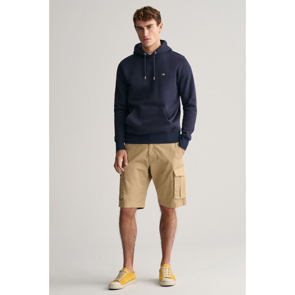 ŠORTKY GANT RELAXED TWILL CARGO SHORTS DARK KHAKI 49311203