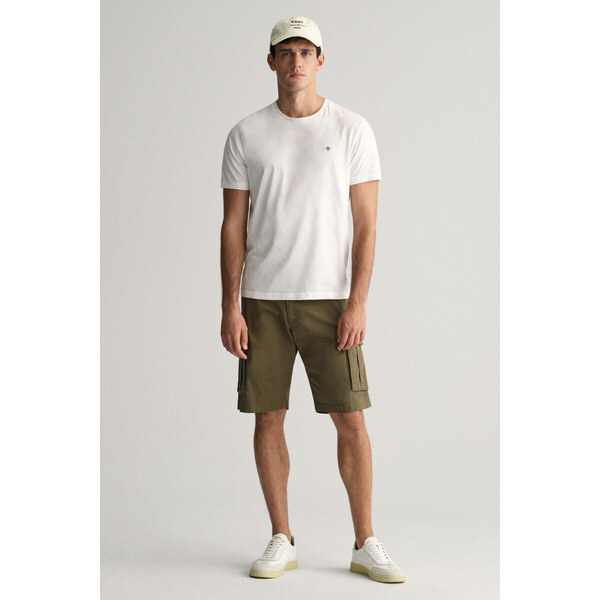 ŠORTKY GANT RELAXED TWILL CARGO SHORTS JUNIPER GREEN 49311204