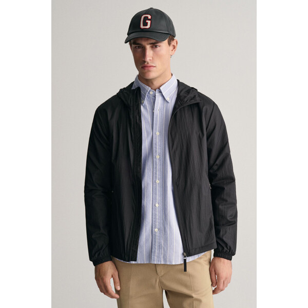 BUNDA GANT PACKABLE LIGHT WINDBREAKER EBONY BLACK 49844709