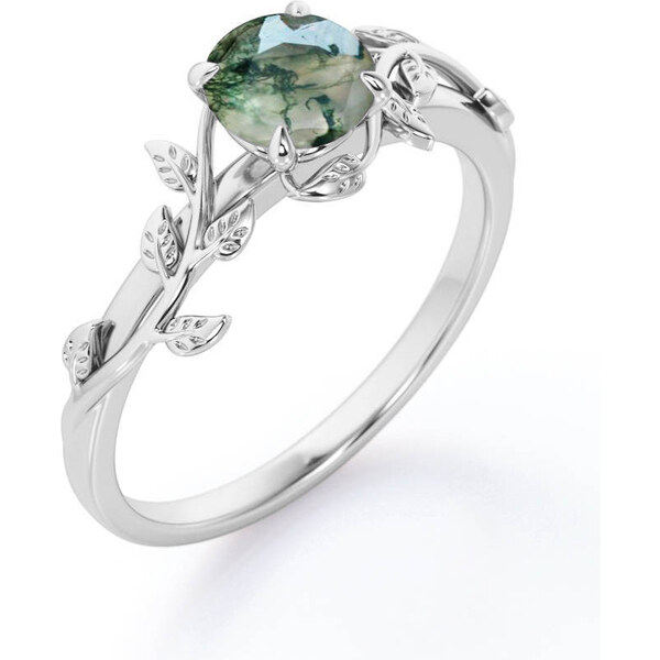 Royal Exklusive Royal Fashion strieborný prsteň Machový achát DR11245R 61685795