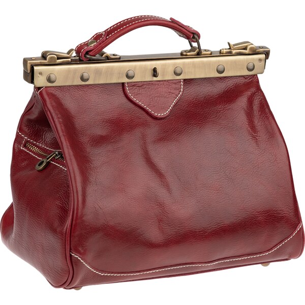 Červená kožená talianska kabelka Regina Rossa NovaKabelka.sk 382115