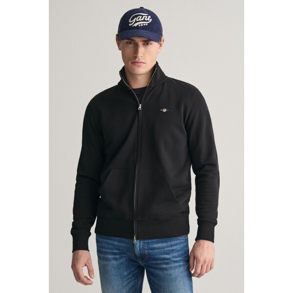 MIKINA GANT REG SHIELD FULL ZIP SWEAT BLACK 49041208