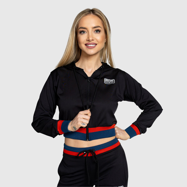 Dámska mikina na zips Iron Aesthetics Magic, čierna 51302142