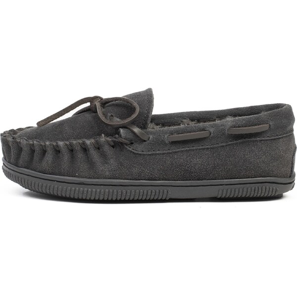 Minnetonka Poltopánky Pile tmavosivá 54237917