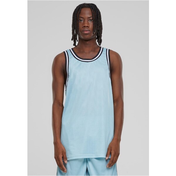 Urban Classics Mens Fishnet Tank Top - Blue 50648795