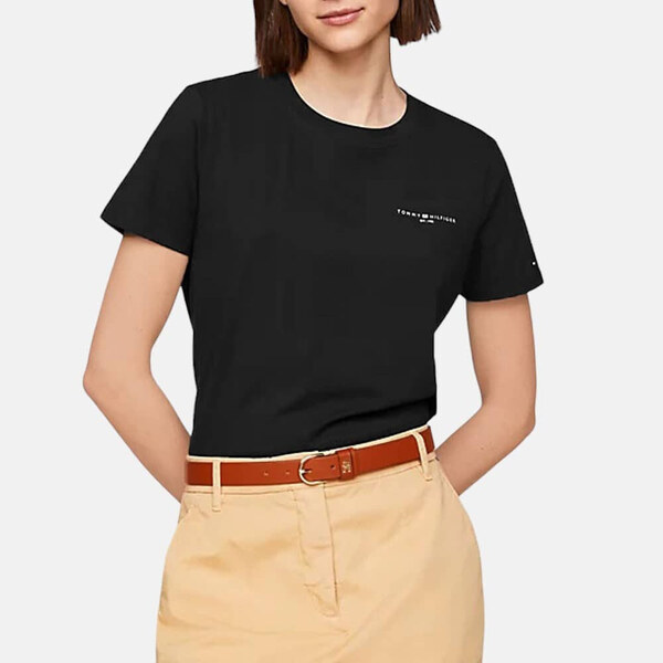 Dámské černé triko Tommy Hilfiger 55802 51402262