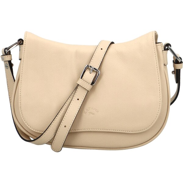 Dámska kožená crossbody kabelka béžová - Katana Korals béžová 51421493
