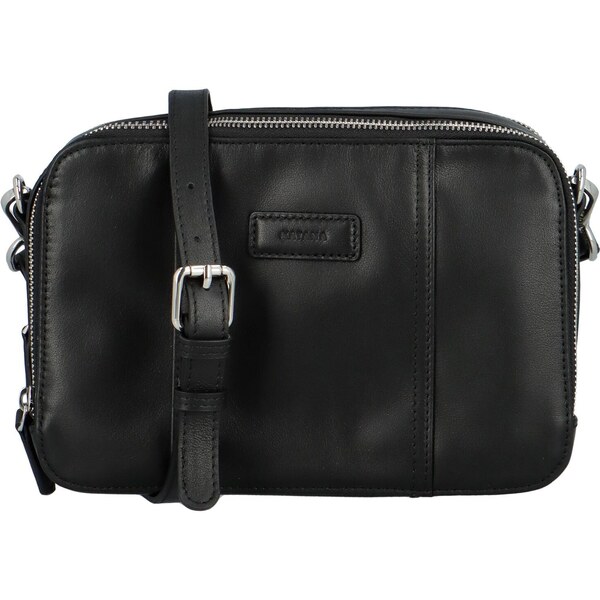 Dámska kožená crossbody kabelka čierna - Katana Kimmy čierna 51421490