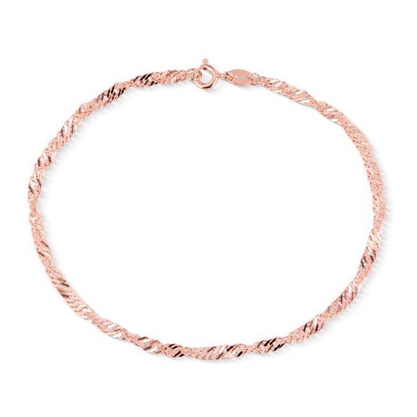 Olivie Strieborný náramok 18 cm SINGAPORE ROSE 7629 44988190