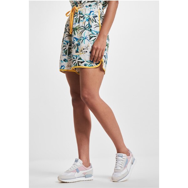Just Rhyse Womens Waikiki Patterned/Cream Shorts 50659398
