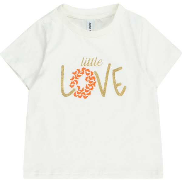 ABOUT YOU Tričko Jana zlatá / oranžová / biela 54347428