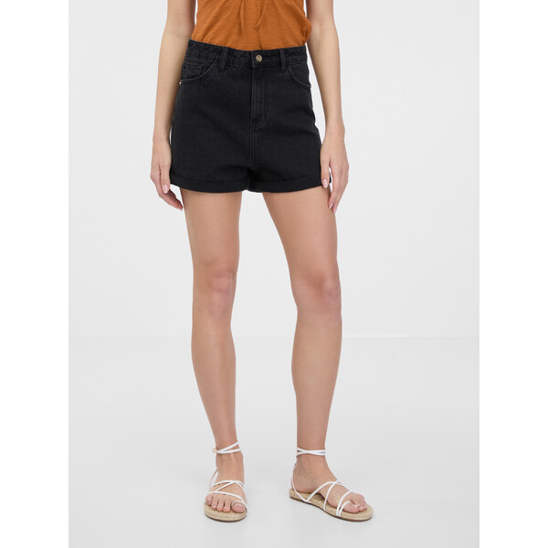 Čierne dámske džínsové kraťasy ORSAY 66528448