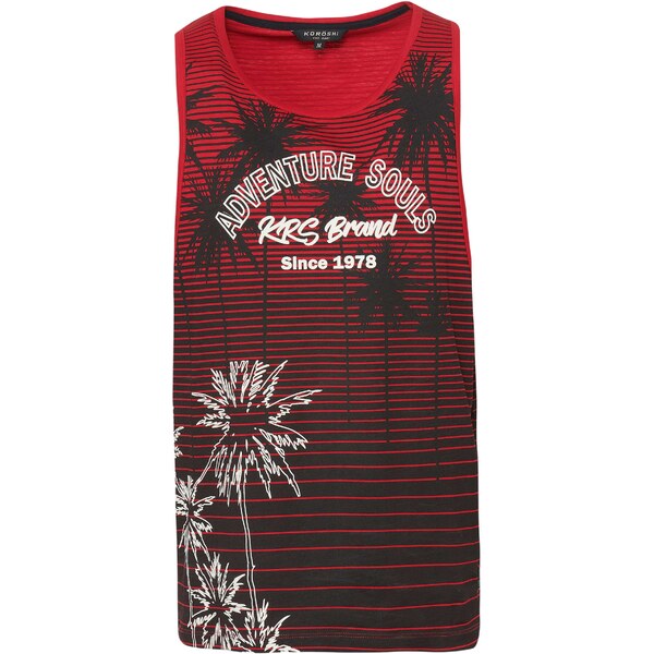 KOROSHI Tričko červená / čierna / biela 54327062