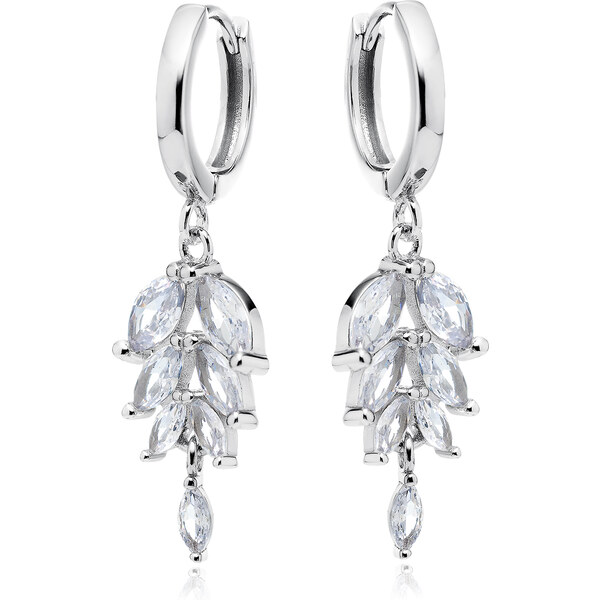 Olivie Strieborné svadobné náušnice 8549 51432602