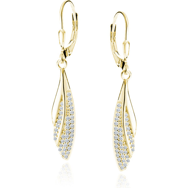 Olivie Strieborné náušnice KRÍDLO GOLD 8557 51432610