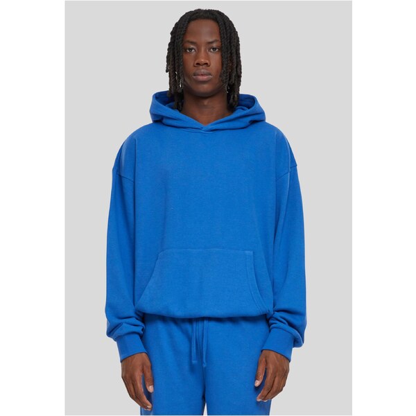 Urban Classics Mens Light Terry Hoody Sweatshirt - Blue 51438137