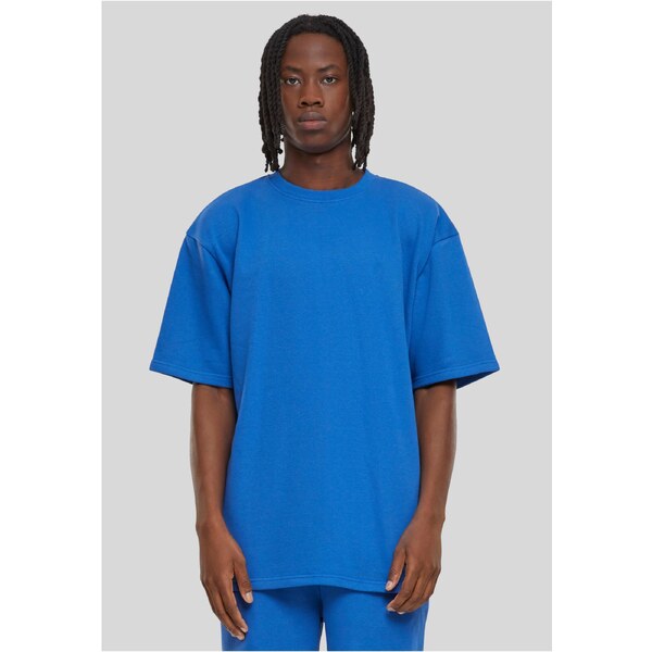 Urban Classics Mens Light Terry T-Shirt Crew - Blue 51438067