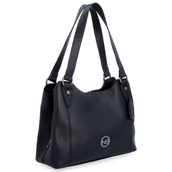 Kožená kabelka cez rameno Noelia Bolger čierna NB 3006 C 64020119