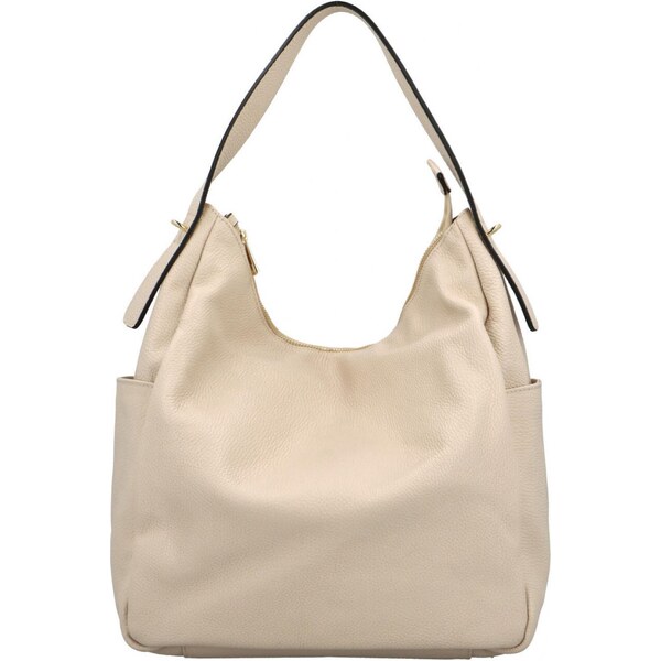 Delami Vera Pelle Dámska kožená kabelka na rameno béžová - Delami 51498063