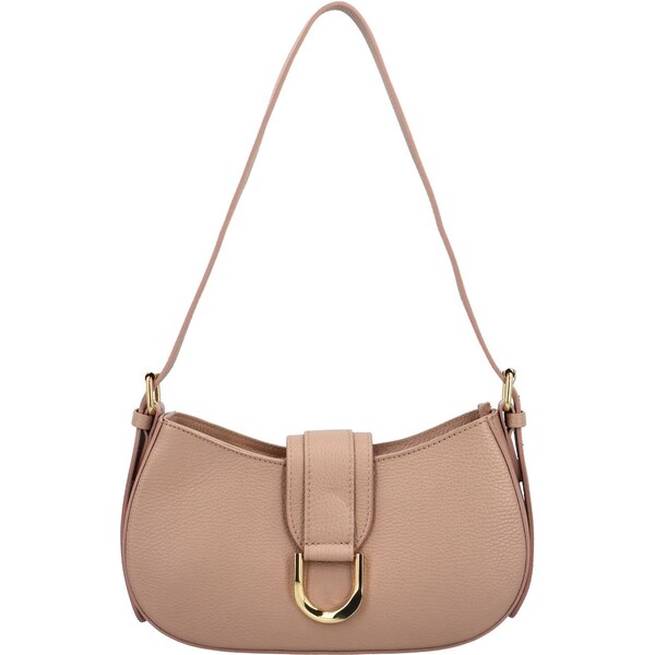 Delami Vera Pelle Dámska kožená kabelka na rameno béžová - Delami 51498058