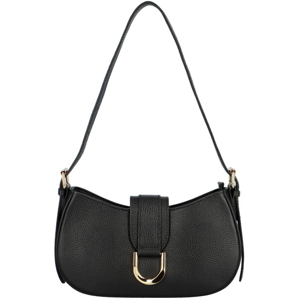 Delami Vera Pelle Dámska kožená kabelka na rameno čierna - Delami 51498057