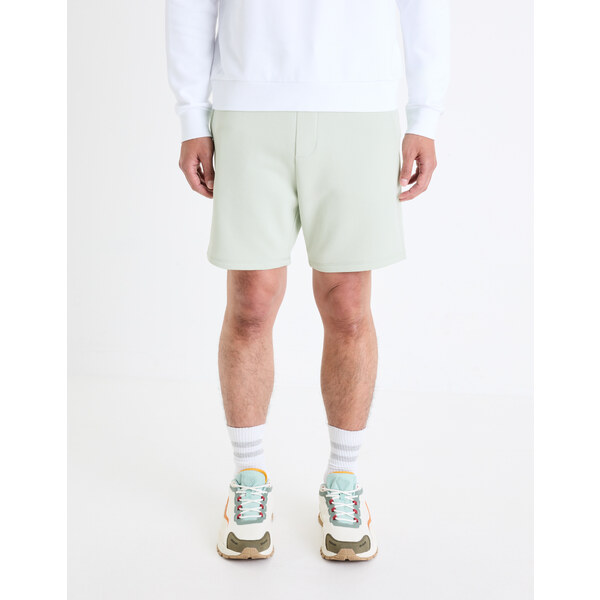 Svetlo zelené pánske teplákové kraťasy Celio Toshort 64642424
