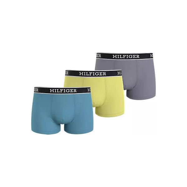 Pánske boxerky 3Pack UM0UM03185 0UM Blue/Yellow/Grey - Tommy Hilfiger 51500346