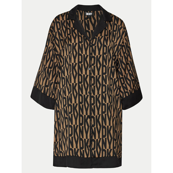 Dámska nočná košeľa YI00017 202 Brown Printed - DKNY 51500351