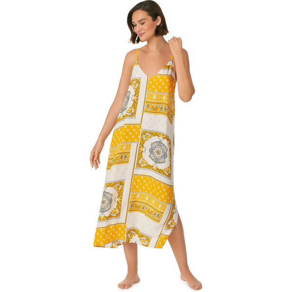 Dámska nočná košeľa YI60015 722 žltá - DKNY 51500361