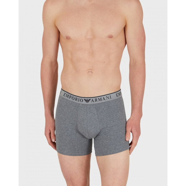 Pánske boxerky 2Pack 111912 4R720 black and grey - Emporio Armani 51500645
