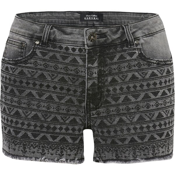 KOROSHI Džínsy čierna 54330033