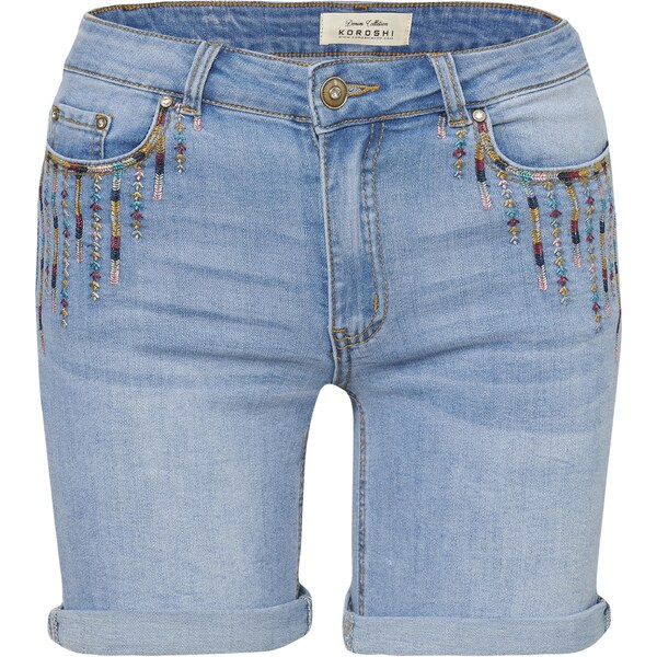 KOROSHI Džínsy piesková / svetlomodrá 54330023