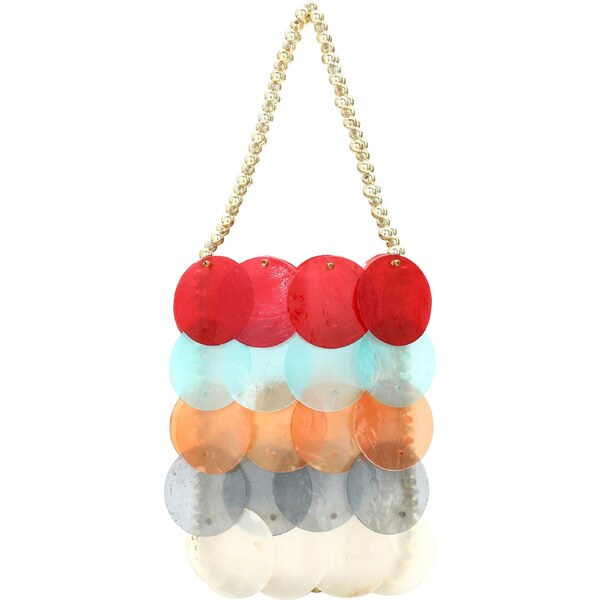 myMo at night Kabelka tyrkysová / zlatá / oranžová / červená 56522889