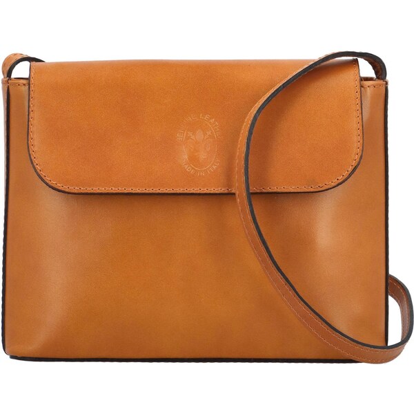 Dámska kožená crossbody kabelka koňaková - Delami Vera Pelle Walli 51563423