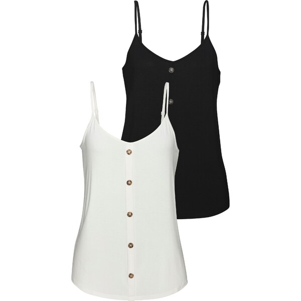 LASCANA Top čierna / biela 66179342