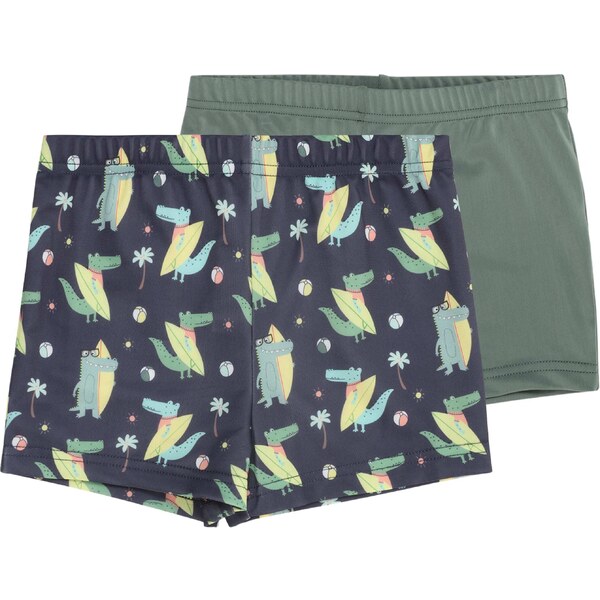 ABOUT YOU Plavecké šortky Arven zelená / zmiešané farby 54351557