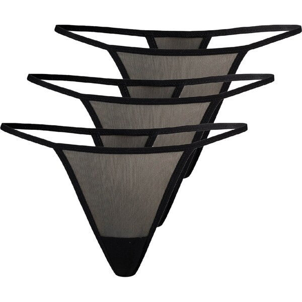 TEYLI Tangá Paski čierna 54283999