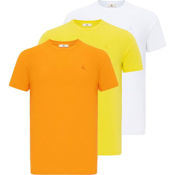 Daniel Hills Tričko limetková / mandarínková / biela 54347192