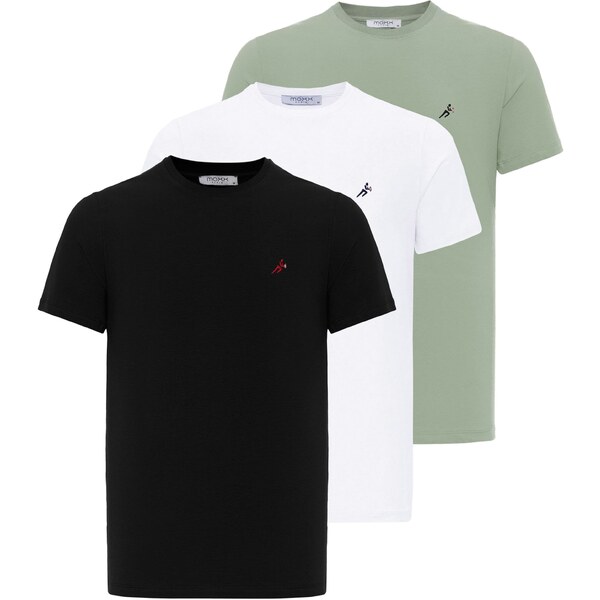 Moxx Paris Tričko pastelovo zelená / čierna / biela 54347326