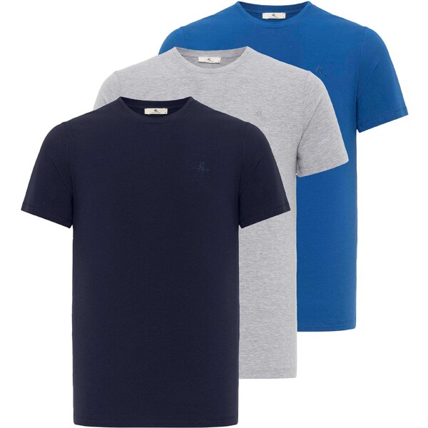 Daniel Hills Tričko námornícka modrá / azúrová / svetlosivá 54347471