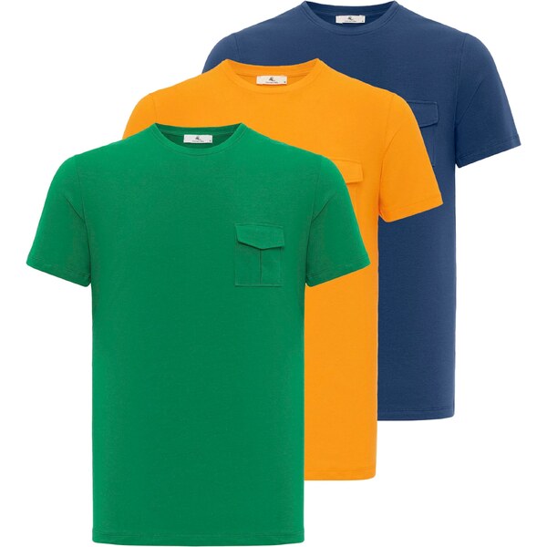 Daniel Hills Tričko modrá / tmavožltá / zelená 54347430