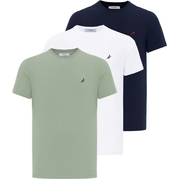 Moxx Paris Tričko pastelovo zelená / čierna / biela 54347667