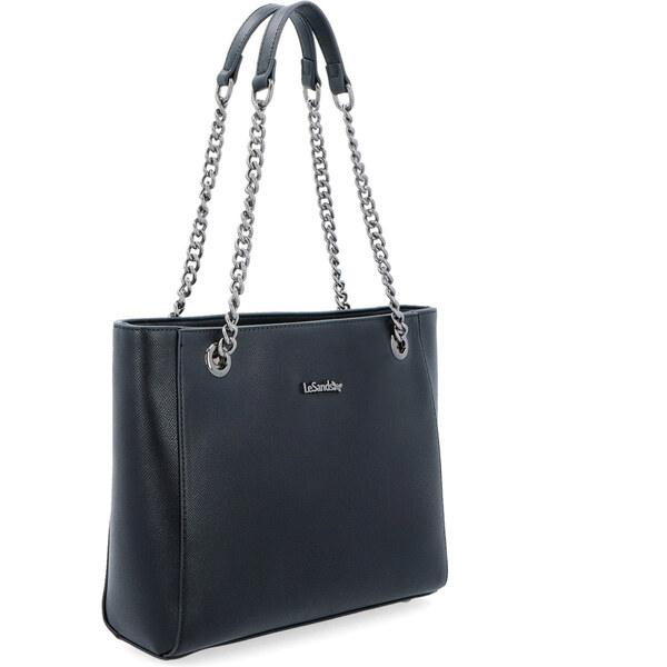 Kabelka zo syntetickej kože cez rameno Le Sands čierna 9045 C 64020175