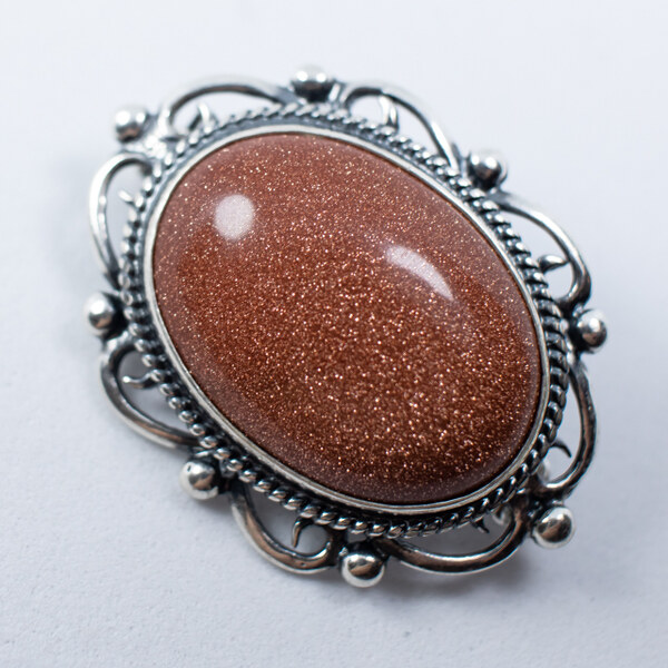 Strieborná brošňa Glare 18 51007407