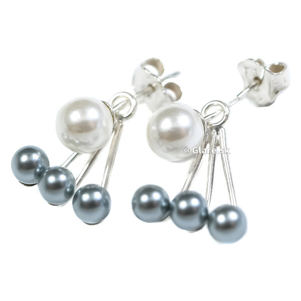 Strieborné náušnice Glare 299 51007028