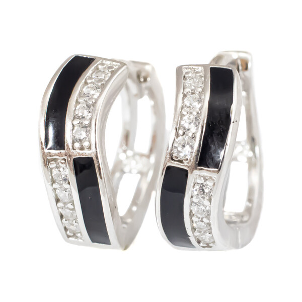 Strieborné náušnice Glare 204 51005996