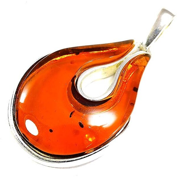 Strieborný jantárový prívesok Glare 246 51003995